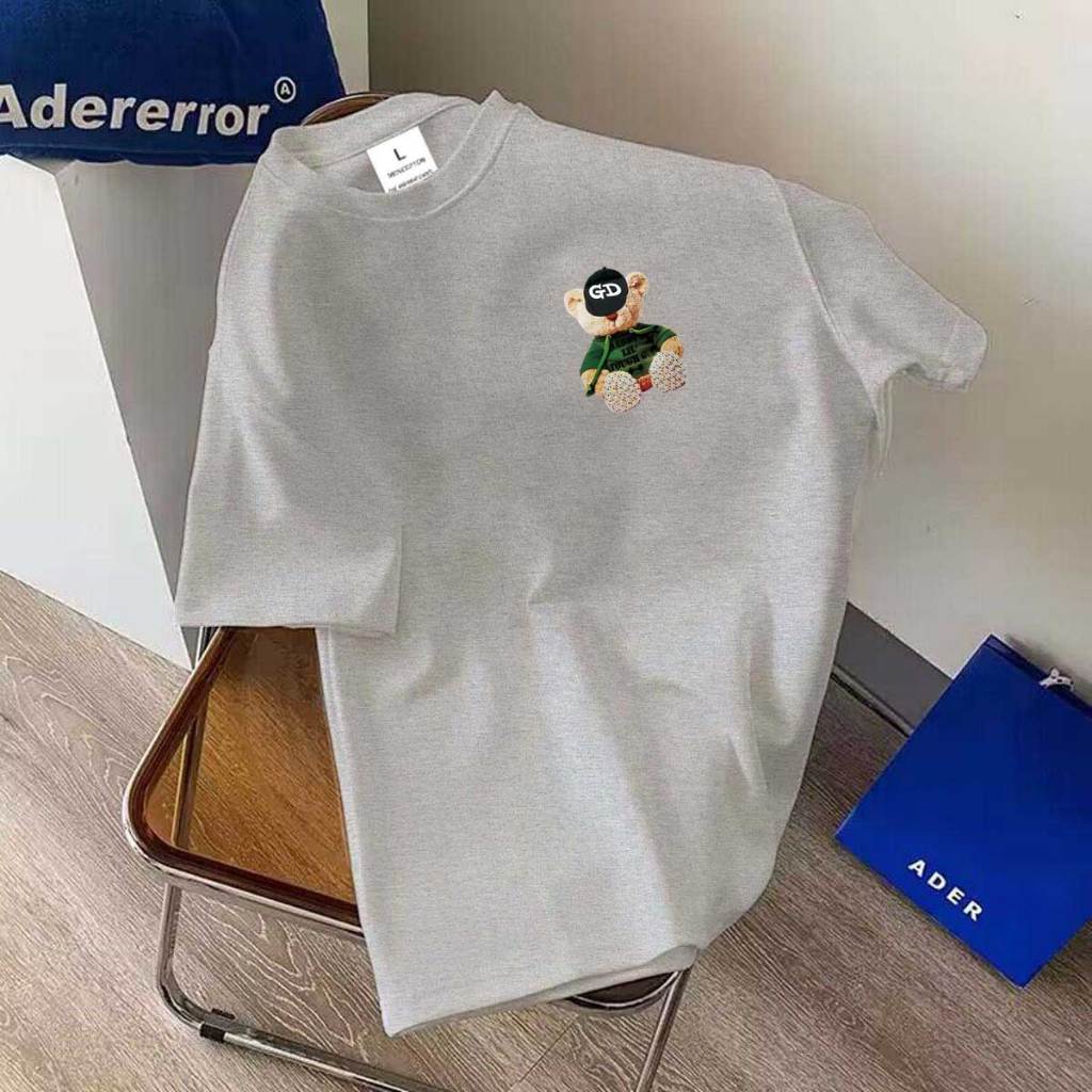 //BK-717 เสื้อยืดแฟชั่น ผ้าคอตตอนผสมโพลี เนื้อผ้านุ่มระบายอากาศดี  เสื้อแขนสั้นวินเทจทรงตรงไซส์ไม่เล็ก ใส่ได้ทั้ง ญ/ช - รูปที่ 3