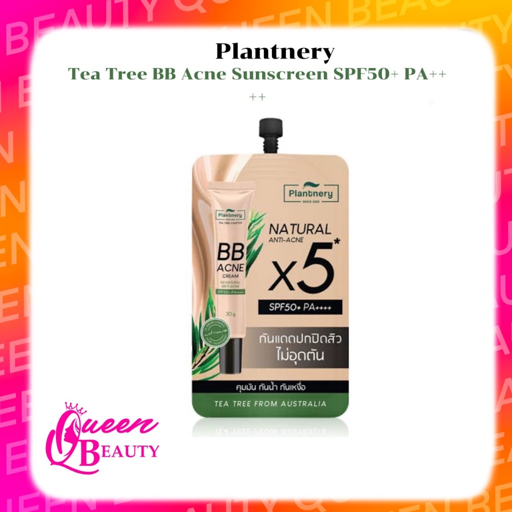 Plantnery Tea Tree BB Acne Sunscreen SPF50+ PA++++