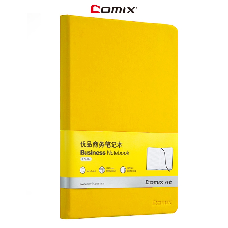 Comix C5902 สมุดปกหนัง A5 มีเส้น เครื่องเขียน  สมุดโน๊ต อุปกรณ์การเรียน ไดอารี่ สมุดบันทึก สมุดพร้อม