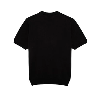 [ส่วนลด30% 30XTRA87] MadetoMature Knitted Crew Neck Tee - Black เสื้อยืดคอกลมผ้าถัก สีดำ