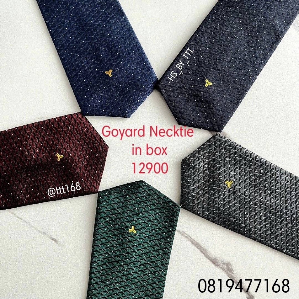 Goyard Necktie Bi color Tie  ของแท้