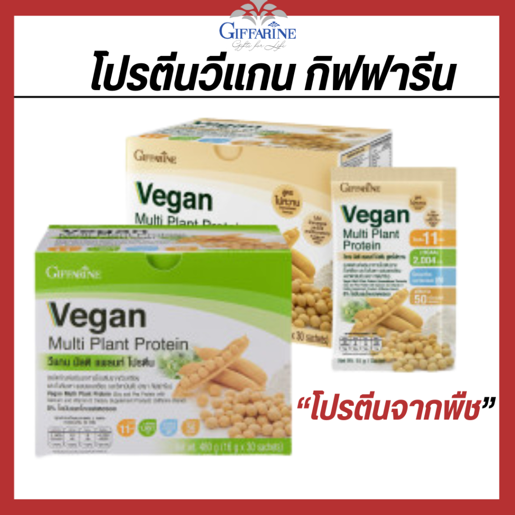 โปรตีนวีแกนกิฟฟารีน โปรตีนจากพืช โปรตีนละลายง่าย โปรตีนเพิ่มกล้ามเนื้อ