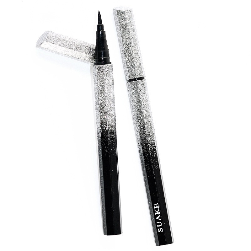 Suake 0553 อายไลเนอร์หัวขนาดเล็ก เขียนขอบตา ขนตาล่าง เส้นคม เขียนง่าย ติดทน กันน้ำ ไม่แพนด้า Long Wear Black Eyeliner