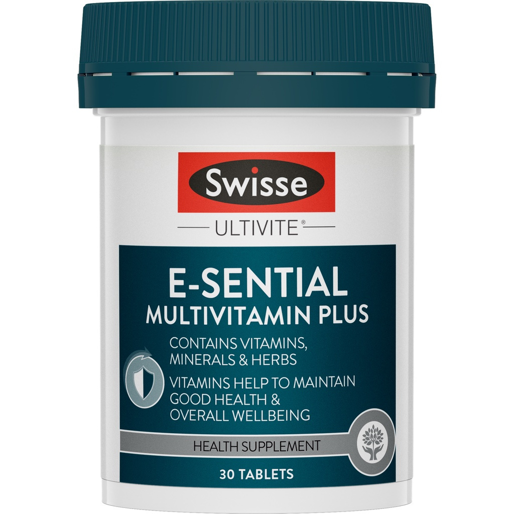 Swisse Ultivite E-Sential Multivitamin Plus 30 Tab. มัลติวิตามิน เกลือแร่