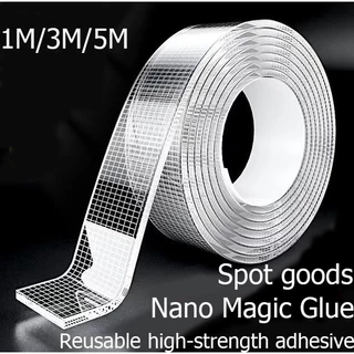 5M โปร่งใสมัลติฟังก์ชั่น Nano Grid กาวสองหน้า Super กาวแถบไม่มีรอยต่อ