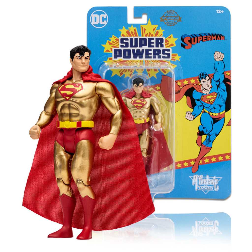 McFarlane Toys 5" : SUPER POWERS - SUPERMAN (GOLD EDITION) 15821-INT