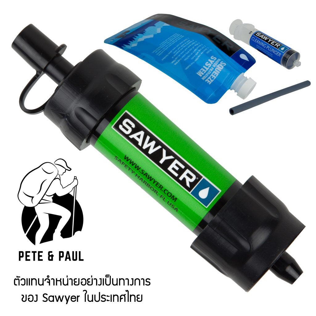 เครื่องกรองน้ำพกพา Sawyer Mini Filter สีเขียว