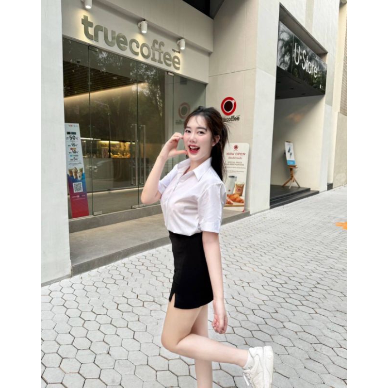 กระโปรง ทรงเอ14ผ่าหน้า109 บาท - รูปที่ 3