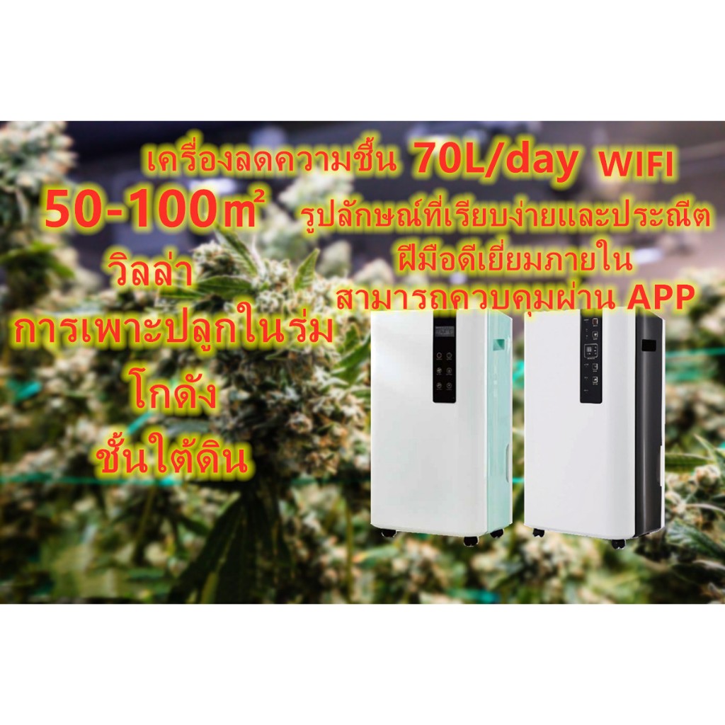 Dehumidifier เครื่องลดความชื้นปลูกอพาร์ทเม้นท์ 70L/138L/168L WIFI เครื่องลดความชื้นเชิงพาณิชย์  เครื่องดูดความชื้น