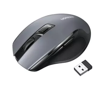WIRELESS MOUSE (เมาส์ไร้สาย) UGREEN WIRELESS SILENCE MU006 (90545) BLACK