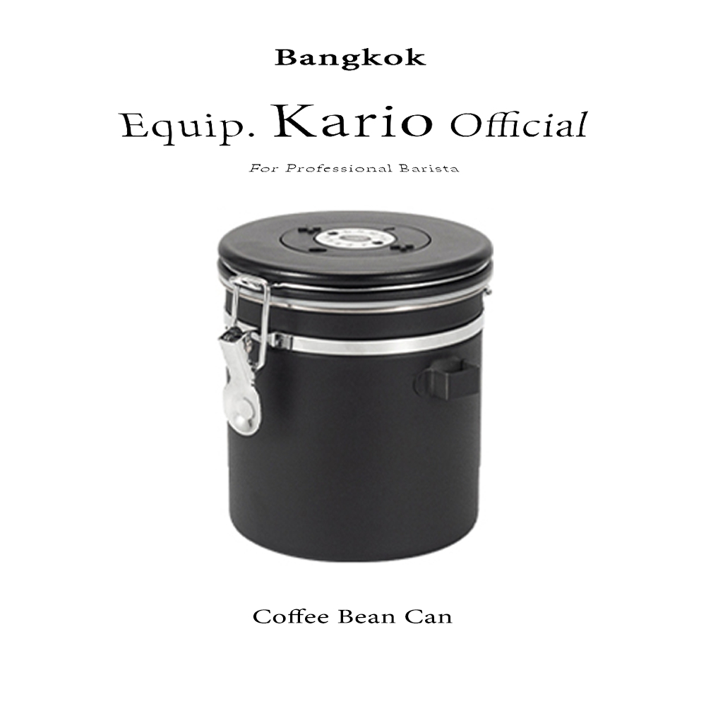 จัดส่งทันที | กล่องเก็บเมล็ดกาแฟ  1.2/1.5/1.8ลิตร กระปุกสแตนเลส แถมฟรีช้อนตักกาแฟ ตั้งวันที่บนฝาปิดได้ coffee bean can