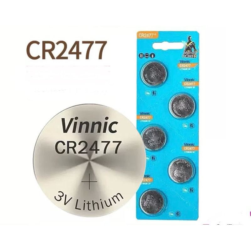 ถ่านPanasonic/Vinnic CR2477/GP2477/DL2477 Lithium 3V ของแท้ แบ่งขาย1ก้อน(ออกใบกำกับภาษีได้)