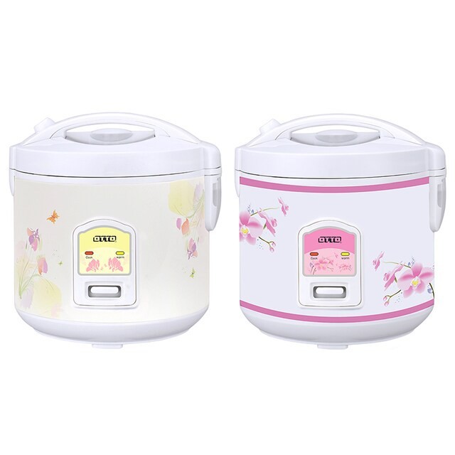 OTTO หม้อหุงข้าวอุ่นทิพย์ 1 ลิตร รุ่น CR-100T (คละลาย) 400w เคลือบเทปล่อน Rice cooker หม้อหุงข้าว1ลิตร รับประกัน 1 ปี