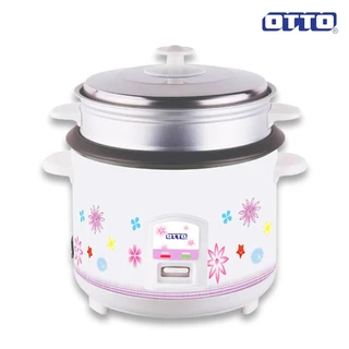 OTTO หม้อหุงข้าวพร้อมซึ้งนึ่ง 1 ลิตร รุ่น CR-110/CR-110T ​(คละรุ่น คละลาย) หม้อหุงข้าวอุ่นทิพย์ หม้อนึ่ง รับประกัน 1 ปี
