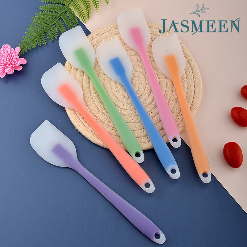 JASMEEN ไม้พายซิลิโคนใส ไร้รอยต่อ ยืดหยุ่นดี ปาดอ่างเกลี้ยง อุปกรณ์เบเกอรี่ ไม้พาย ซิลิโคน สำหรับทำขนม ทำเค้กA176