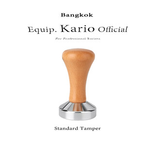 จัดส่งทันที | แทมเปอร์สแตนเลส ก้านไม้แท้ แทมเปอร์ Coffee Tamper 304 Stainless Coffee Powder tamper