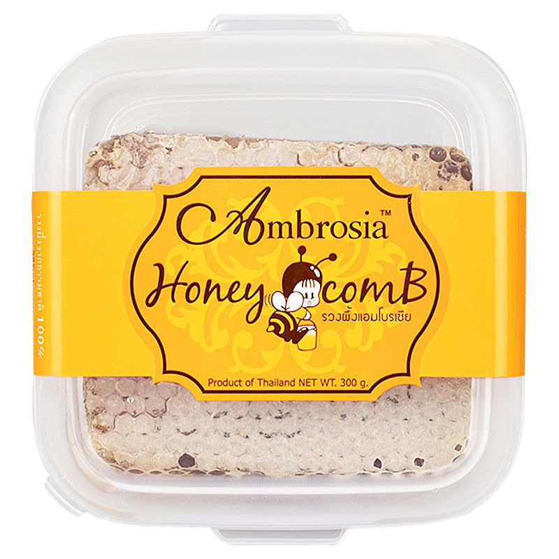 แท้พร้อมส่ง‼️ Ambrosia แอมโบรเซีย รวงผึ้ง ในกล่อง 300 กรัม fl hony comb pure honey100%🇹🇭