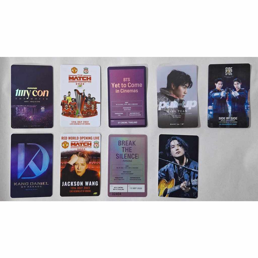 SUGA ชูก้า ARMY BTS KANG MAMAMOO JacksonWang MarkTuan SideBySide ไบร์ท-วิน บัตรแข็งบัตรสะสม หายาก หมดไวมาก ของแท้