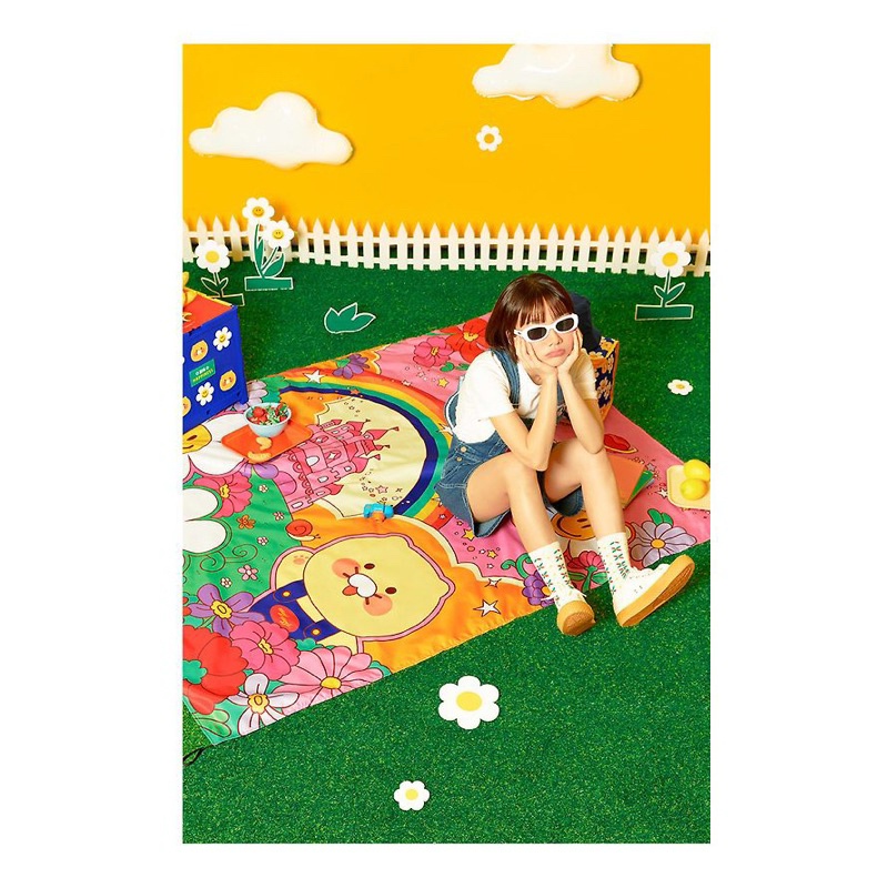 🛒พร้อมส่ง🌼Wiggle wiggle x Kakao Friends🐱 Picnic Mat Choonsik - รูปที่ 3