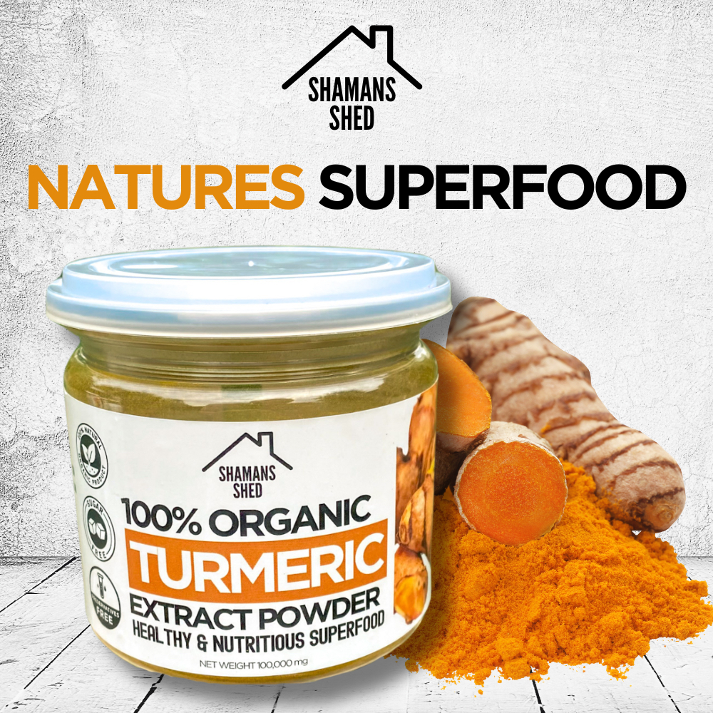 Turmeric Extract Powder - 100% Organic - No Added Sugar - Curcumin-Rich Superfood - ผงขมิ้น
