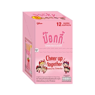 กูลิโกะป๊อกกี้ 9กรัม รสช็อกโกแลต,รสสตรอเบอร์รี่,คุกกี้&ครีม แพค12