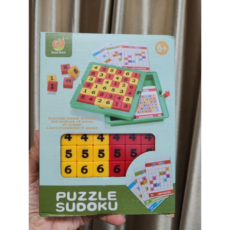 ของเล่นเด็ก SUDOKU PUZZLE 6x6.​ซูโดกุ เกมฝึกสมอง​ ปริศนาตัวเลข เกมคณิตศาตร์ สื่อปฐมวัย สื่อการเรียน สื่อการสอน