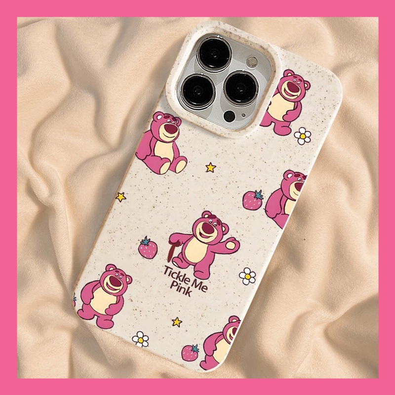 จระเข้น่ารัก Shin-chan สตรอเบอร์รี่หมีกรณี Lotso เข้ากันได้ iPhone 15 11 13 12 14 Pro MAX 7 8 6 15 Plus XR X XS MAX - รูปที่ 5