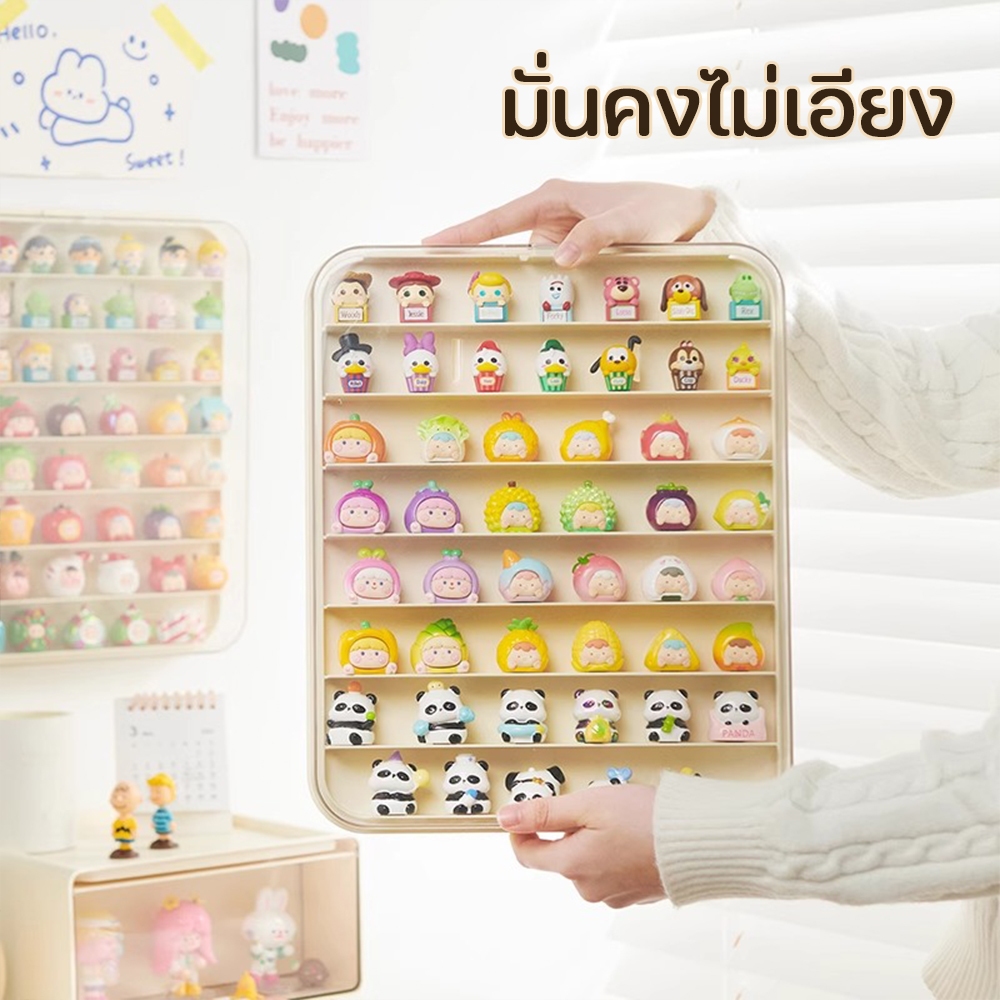 ตู้โชว์ติดผนัง ตู้โชว์ตุ๊กตา กล่องฟิกเกอร์ กันฝุ่นกันความชื้น มีฝาปิด ดีไซน์สวยหรู ประตูแม่เหล็ก ไม่ต้องติดตั้ง ราคา ถูกที่สุด ดีลบีเคเค แกลเลอรีภาพที่ 2