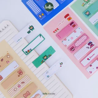 hello - กระดาษโน้ต โพสอิท กาวในตัว ติดหัวข้อ sticky note จำนวน120แผ่น