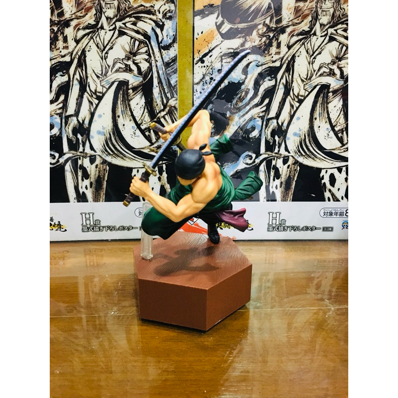 (จับฉลาก) แท้100% โซโล โซโร ฐานไม้ Roronoa Zoro Ichiban Kuji One piece วันพีช Model โมเดล Figures ฟิ