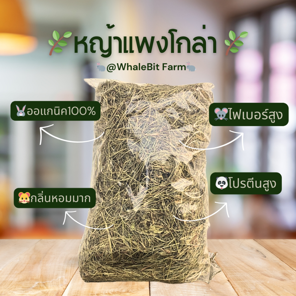 หญ้าแพงโกล่า 3 กิโลกรัม ร่อนฝุ่น เกรดA