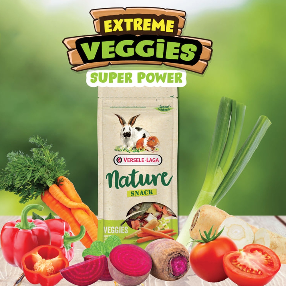 Versele-Laga Nature Snack Veggies ขนมกระต่าย ชินชิล่า แกสบี้ ผักรวม (85g)