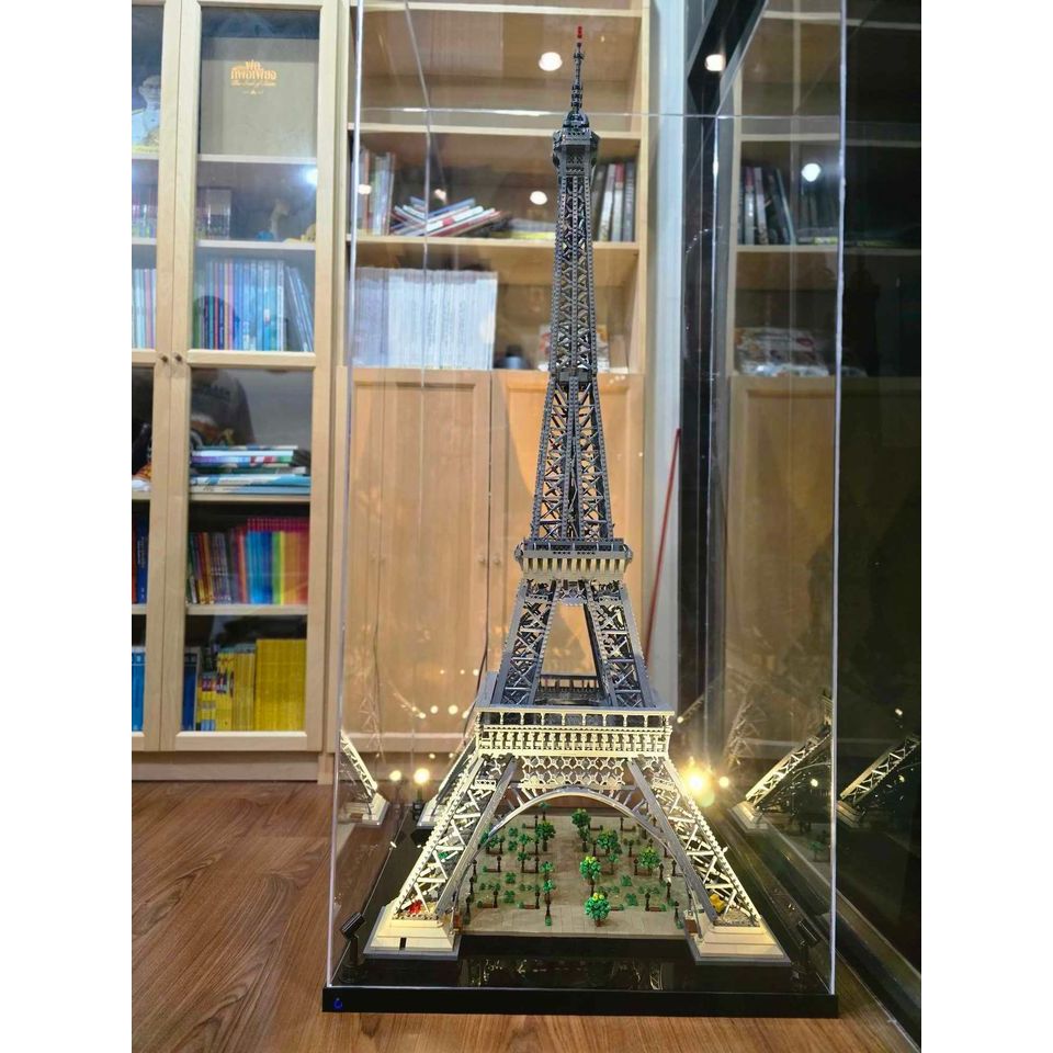 กล่องอะคริลิค แบบครอบ สำหรับ Lego Eiffel Tower 10307 (65x65x155 cm.)