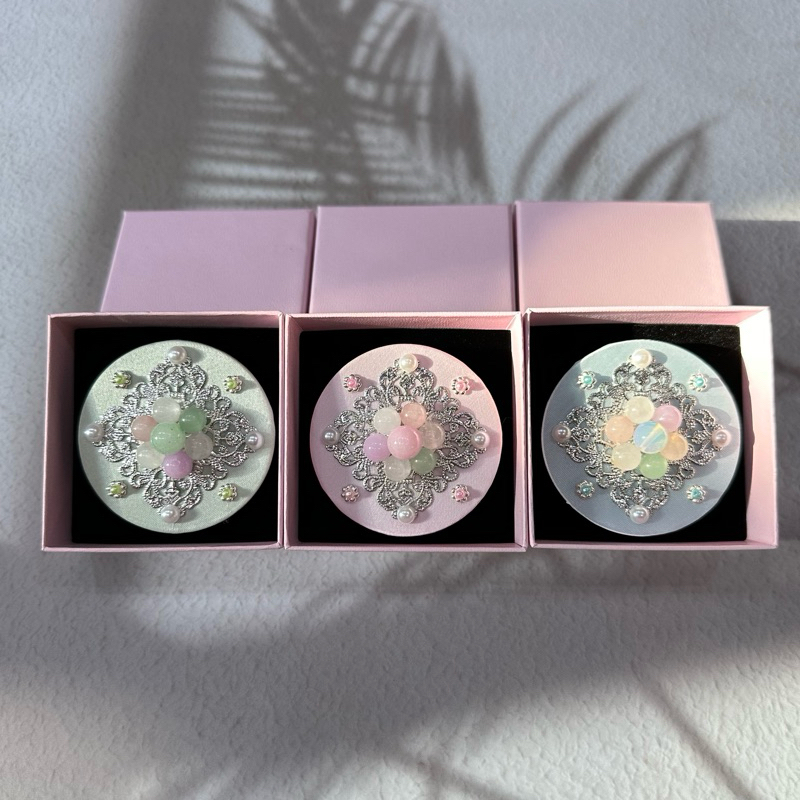 BORAUNNII ที่คาดผมฮันบก ประดับลูกปัดหินแท้ Gem Stone 한복 장신구 Made to order