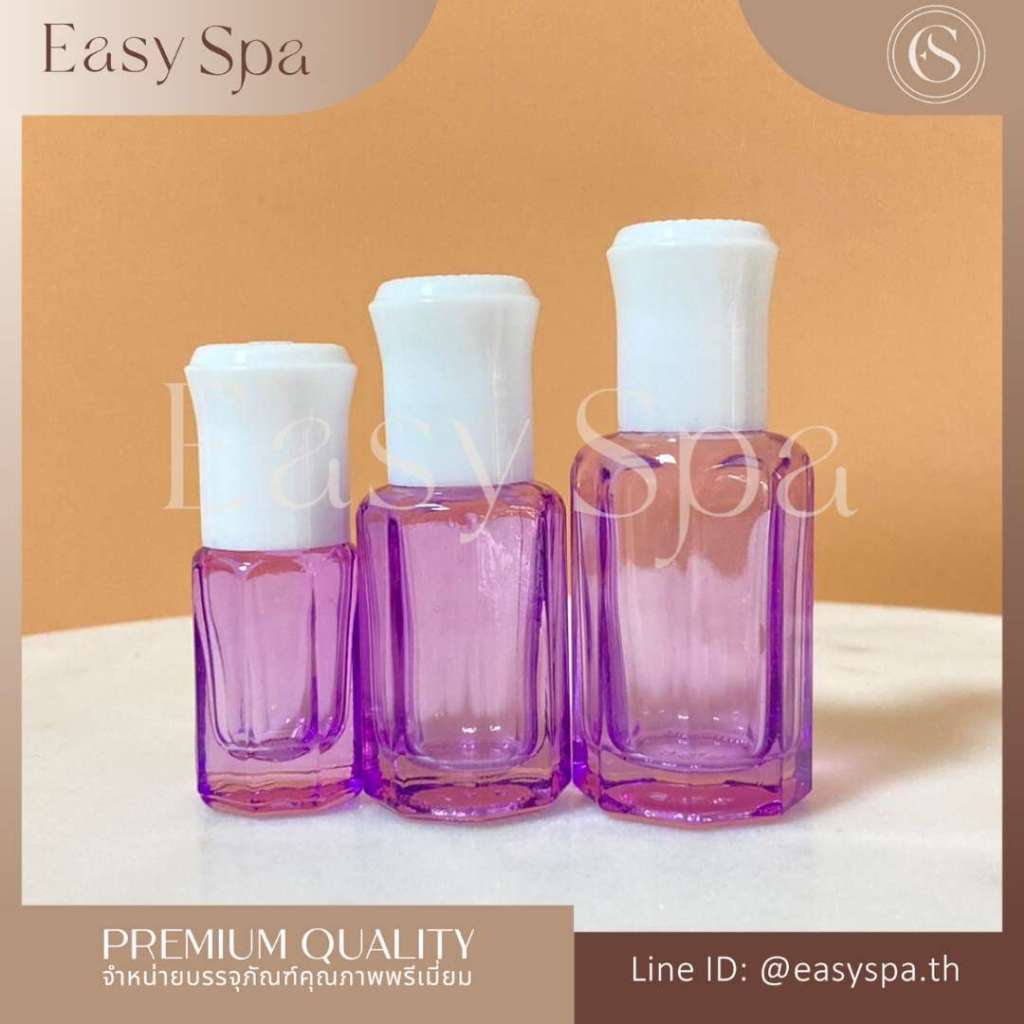 COD ขวดลูกกลิ้ง 3ml ขวดแก้วเคลือบสี น้ำมันหอมระเหย อโรม่า ขวดลูกกลิ้งฝาขาว ขวดลูกกลิ้งฝาดำ ขวดน้ำหอม ขนาด 3ml 6ml 10ml