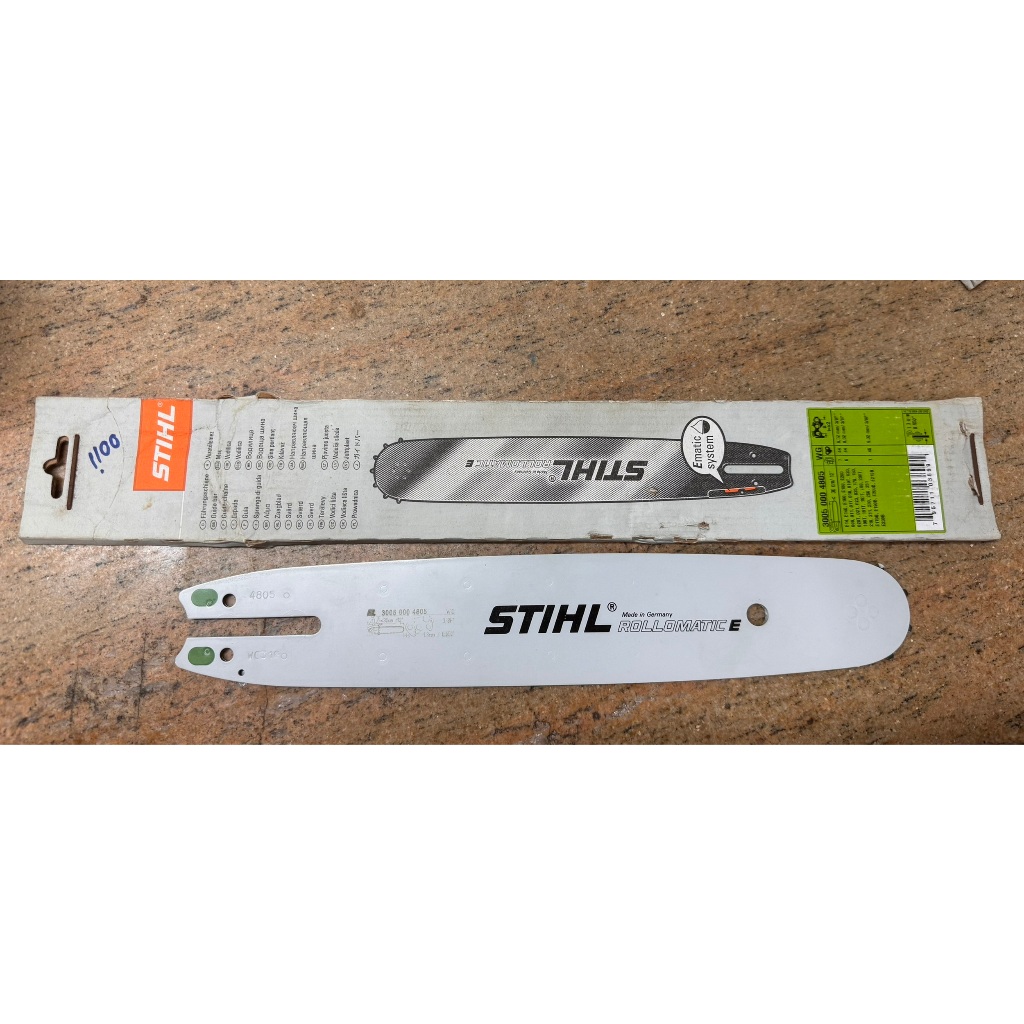 บาร์ STIHL 11.5" แท้ หัวเฟือง (บาร์ติดเครื่อง MS180)