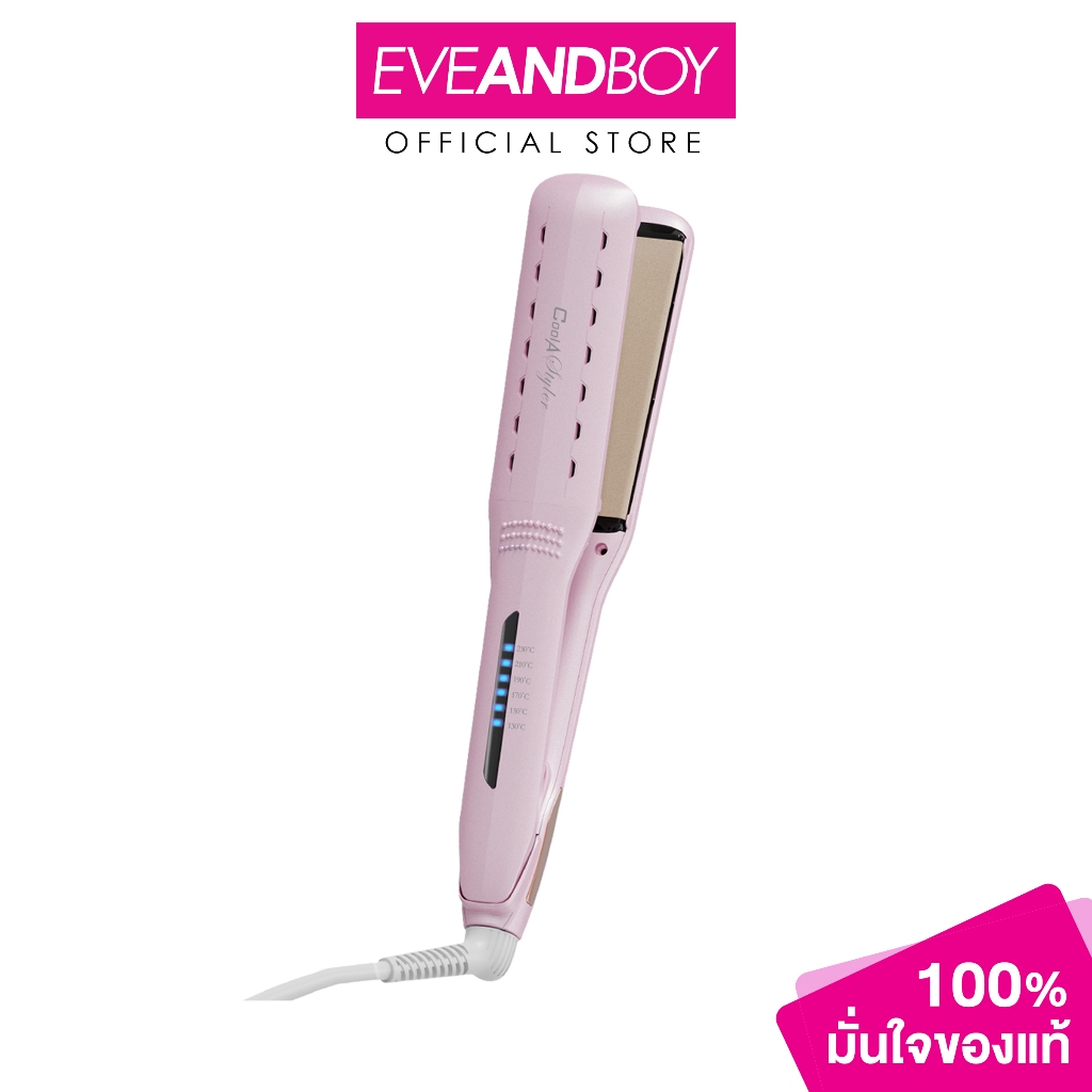 COOL A STYLER - Wet and dry hair straightner 2in1 40mm. เครื่องหนีบและม้วนผม 2in1 ใช้ได้ทั้งผมแห้งและผมหมาด
