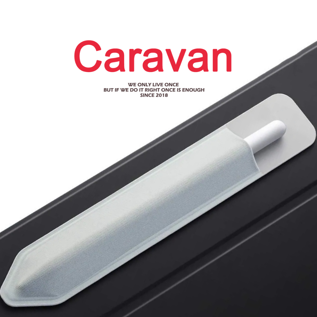 Caravan Crew แอปเปิ้ลเพนซิล Plastic Pouch ซองเก็บปากกา สำหรับปากกาไอแพด