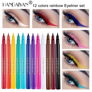 L433 ลิควิดอายไลเนอร์ เนื้อแมตต์ แต่งตา สีสันสดใส แห้งเร็ว กันน้ำ ติดทนนาน 12 สี