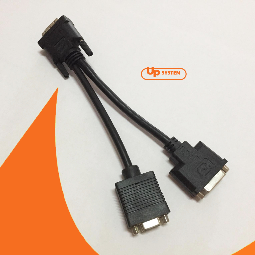 สาย DVI-D to DVI,VGA Female  (มือ2)