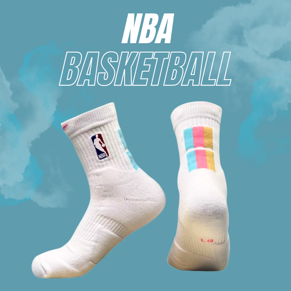 ถุงเท้าสำหรับนักบาส Basketball nbaข้อสั้น  กีฬาบาสเก็ตบอลข้อสูง แบบหนา กีฬาออกกำลังกาย **พร้อมส่งในไทย**