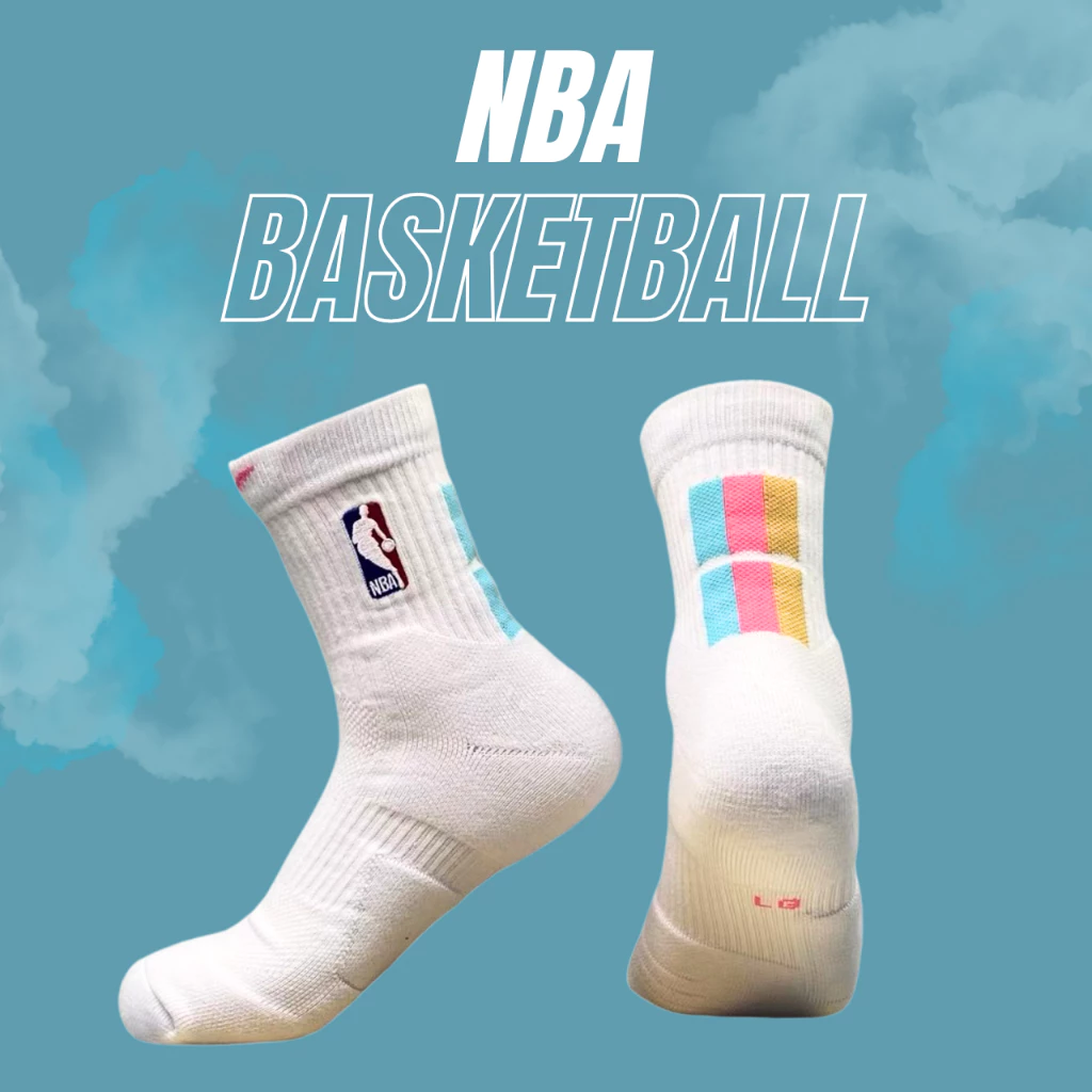 ถุงเท้าสำหรับนักบาส Baskebal nbข้อสั้น กีฬาบาสเก็ตบอลข้อสูง แบบหนา กีฬาออกกำลังกาย **พร้อมส่งในไทย**