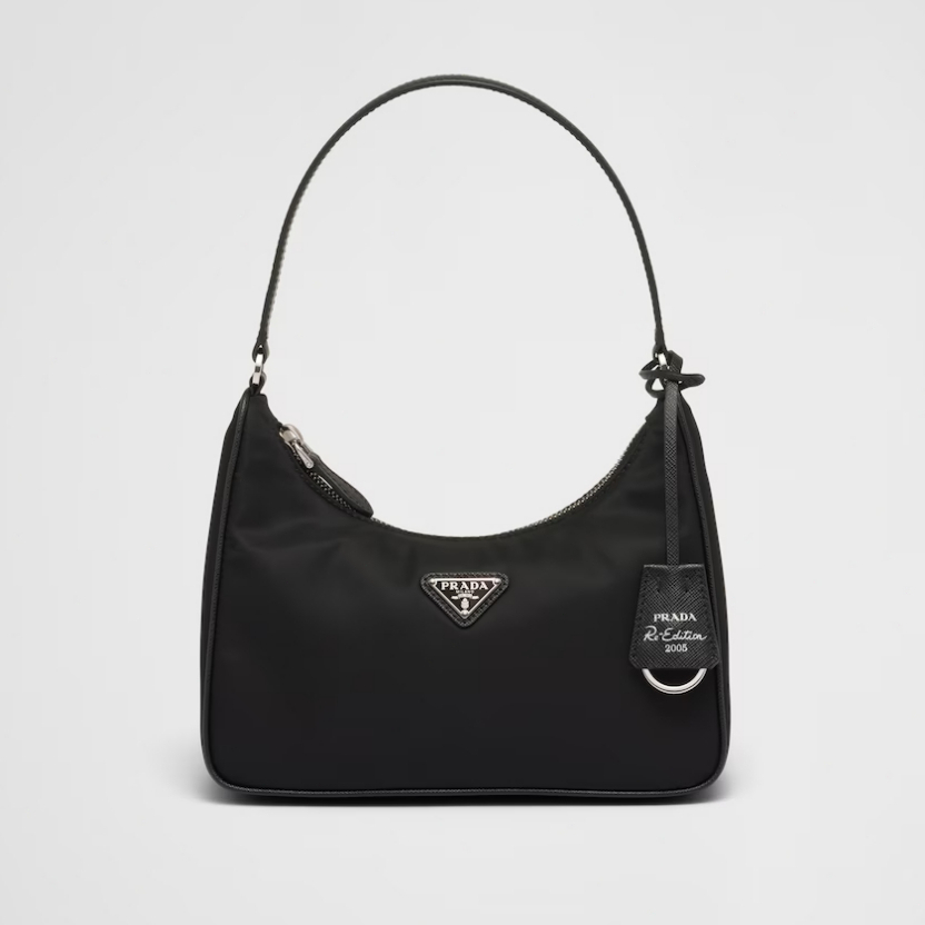 Prada's underarm bag nylon crossbody Bag Crescent Bag