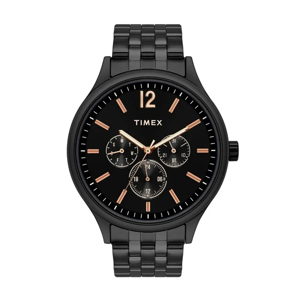 TIMEX TWEG18405E นาฬิกาข้อมือผู้ชาย สายสแตนเลส สีดำ 43mm.