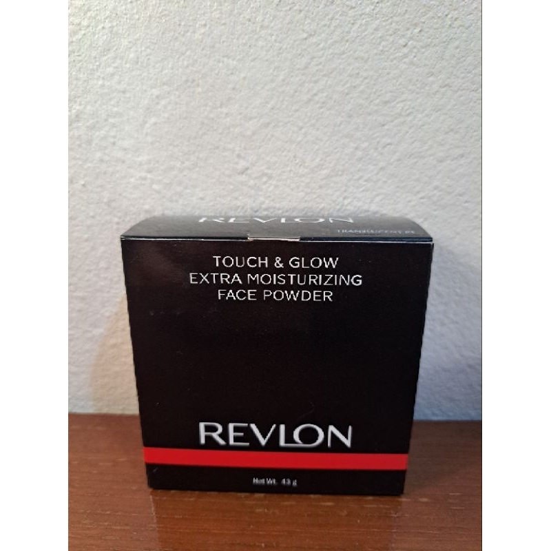(มีโค้ดส่งฟรีและส่วนลดเหรียญ) Revlon Touch & Glow Extra Moisturizing Face Powder 43 g. แป้งฝุ่น เรฟลอน 43 กรัม
