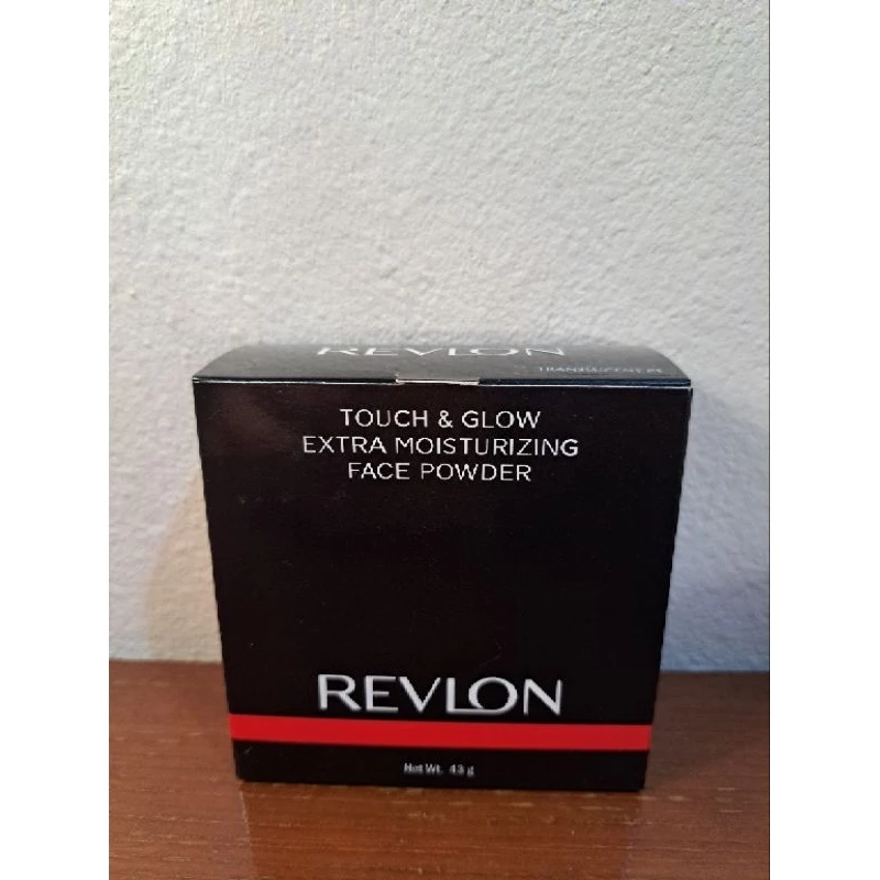(มีโค้ดส่งฟรีและส่วนลดเหรียญ) Revlon Touch & Glow Extra Moisturizing Face Powder 43 g. แป้งฝุ่น เรฟลอน 43 กรัม