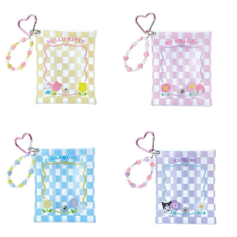 กระเป๋าใสใส่ของอเนกประสงค์ Sanrio ( Pastel checker)