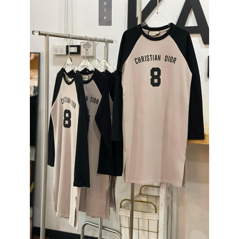 (มือ1) Katay shop มินิเดรสแขนยาว ผ้าเทพ