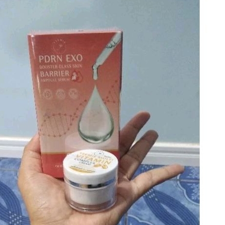 PDRM EXO BOOSTER GLASS SKIN BARRIER AMPOULE SERUM (แถมฟรี)ที่มี วิตามิน