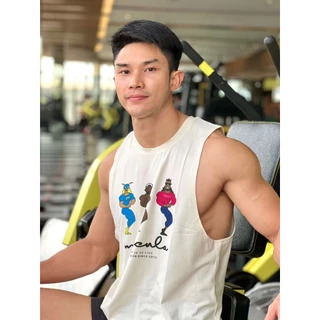 Musculo เสื้อกล้ามเปิดปีกพิมพ์ลาย รุ่น2024
